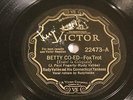 JAZZ RUDY VALLEE Betty Co-Ed VICTOR 22473   E+    AUTOGRAPHED