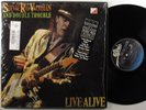 STEVIE RAY VAUGHAN & DOUBLE TROUBLE Live Alive EPIC LP NM gatefold SHRINK ^