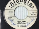 JIMMY INMAN & THE IMPOLLOS AUTOGRAPHED PROMOTIONAL ALADDIN 45 C3528