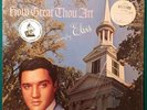 Elvis Presley   HOW GREAT THOU ART LSP-3758 Rare GRAMMY WINNER sticker  VG++/VG+