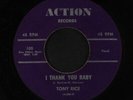 TONY RICE: I Thank You Baby / My Darling Y-o-u 45 Soul