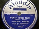 Lightnin' Hopkins Honey Honey Blues / Moonrise Blues 1951 Aladdin Label 78 rpm