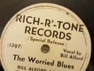 Rich-R-Tone 1006 Bill Alford and his Tennessee Hillbillies VG 78 RPM Record RARE
