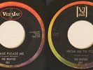 Beatles / ERROR hybrid labels Vee Jay 45 / Please Please Me & From Me To You VG+
