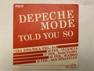 Depeche Mode Told You So Spain Promo 7”