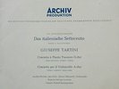 *1958 ED1  RED Stereo DGG ARCHIV Enrico MAINARDI plays TARTINI Cello Concerto NM