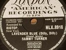 SAMMY TURNER 78rpm Lavender Blue/Sweet Annie Laurie LONDON