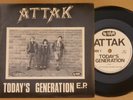 Attak Todays Generation EP UK '82 No Future lbl Oi Punk 45