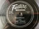 Tabby Thomas BATON ROUGE SWAMP BLUES 78 Tomorrow / I Don't Care on FEATURE VG++