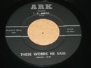 OHIO BLUEGRASS GOSPEL 45 - J. D. JARVIS - SPACE SHIP NO.2 - ARK LABEL