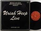 URIAH HEEP Live MERCURY 2XLP VG++ w/attached booklet gatefold  