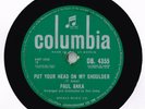 PAUL ANKA RARE 1959 78 - PUT YOUR HEAD ON MY SHOULDER - DON'T EVER LEAVE ME EX-