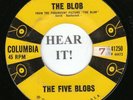 Five Blobs HALLOWEEN SNDTRK POPCORN 45 (Columbia 41250) The Blob /Saturday  VG+