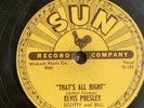 Elvis Presley That's All Right Blue Moon of Kentucky Sun 78 RPM 1954 RARE