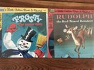 2 LITTLE GOLDEN BOOK RECORD SEALED FROSTY THE SNOWMAN RUDOLPH RED NOSE REINDEER