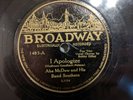 Abe McDow & His Band Southern Broadway 1483 I Apologize L Matrix Grafton 78 E