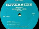 Thelonious Monk Quartet Misterioso LP SCARCE Riverside/Orpheum Pressing, Mid-60’