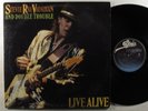 STEVIE RAY VAUGHAN & DOUBLE TROUBLE Live Alive EPIC 2XLP VG+ gatefold **