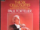BACH SIX SUITES for UNACCOMPANIED CELLO Tortelier 1983 EMI 3LP Box Set AUDITED