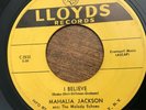 Mahalia Jackson & The Melody Echoes ?– I Believe / Consider Me 45 VG+
