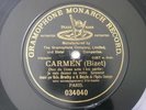 Suzanne Brohly Leon Beyle Bizet Carmen Gramophone Monarch 12