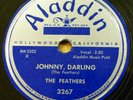 FEATHERS doo-wop 78 JOHNNY DARLING / SHAKE EM UP on MINT Minus Aladdin RJ 651