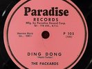 THE PACKARDS - 78 - Ding Dong / Dream Of Love - Paradise P-105 - EX