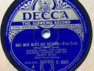AL BOWLLY & MAURICE WINNICK & HIS ORCH - 'BEI MIR BIST DU SCHOEN’ DECCA 78, RARE