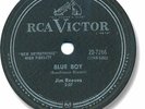 JIM REEVES Country 78 RPM Record. Blue Boy. E+
