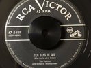 RARE R&B DOO WOP 45 The Robins TEN DAYS IN JAIL/EMPTY BOTTLES RCA 5489