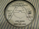 JERRY LEE LEWIS  LEWIS BOOGIE / BONNIE B   RARE DEMO 7in SINGLE LONDON 1964