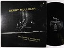 Gerry Mulligan Quartet - California Concerts LP - Pacific Jazz Mono DG VG+