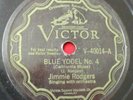 JIMMIE RODGERS 78 rpm VICTOR V-40014 pre war country E-