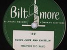 MEMPHIS JUG BAND: Rukus Juice and Chittlin’ BILTMORE Blues 78 E- Okeh 8955 RE