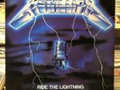 METALLICA Ride The Lightning Megaforce MRI-769 Silver Label Metal Lp Record NM