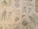 settei setting saint seiya asgard shingo araki (anime cel action comics figure)