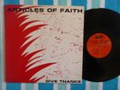 ARTICLES OF FAITH Give Thanks LP Reflex 1984 w/ Insert HARDCORE PUNK