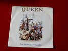 QUEEN  THE SHOW MUST GO ON  IMPORT  KEEP YOURSELF ALIVE  NEAR MINT   ROCK  45