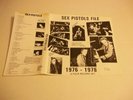 Sex Pistols – Sex Pistols File (1976 -1978) rare live LPs Not Tmoq #'d NM