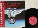 SAXON WHEELS OF STEEL CARRERE P-10870G Japan OBI VINYL LP