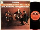 SAX 5261 S/C Juilliard Quartet, Bartok 6 String Quartets, Vol. 2, #3 & #4