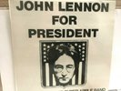 John Lennon For President - 1980 - Orange Records Label - Near Mint + 2 POSTERS
