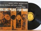 Sonny Rollins LP “Rollins Plays For Bird”   Prestige 7095   Bergenfield DG RVG