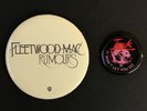 FLEETWOOD MAC Rumours & Tusk RARE PROMO BADGES 1977 & 1979 ORIG Warner Bros.