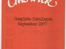 CHISWICK COMPLETE CATALOGUE SEP 1977 UK RARE ORIG PUNK MOTORHEAD BISHOPS 101'ers