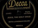 EDITH and SHERMAN COLLINS.JESUS, THE HOLY C/WHAT WILL YOU TAKE IN EXC.78.HILLBIL