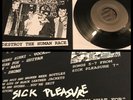 SICK PLEASURE Destroy The Human Race 7” kbd HC punk code of honor verbal abuse