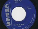 Howlin Wolf 45 Poor Boy/Sitting On Top of the World CHESS EX orig blues R&B NICE