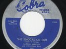 Harold Burrage 45 She Knocks Me Out/A Heart COBRA EX blues R&B hear