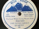 RARE Payne Family Quartet Blue Ridge 205 Sacred Country Hillbilly Gospel 78RPM